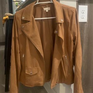 Brown suede jacket size small